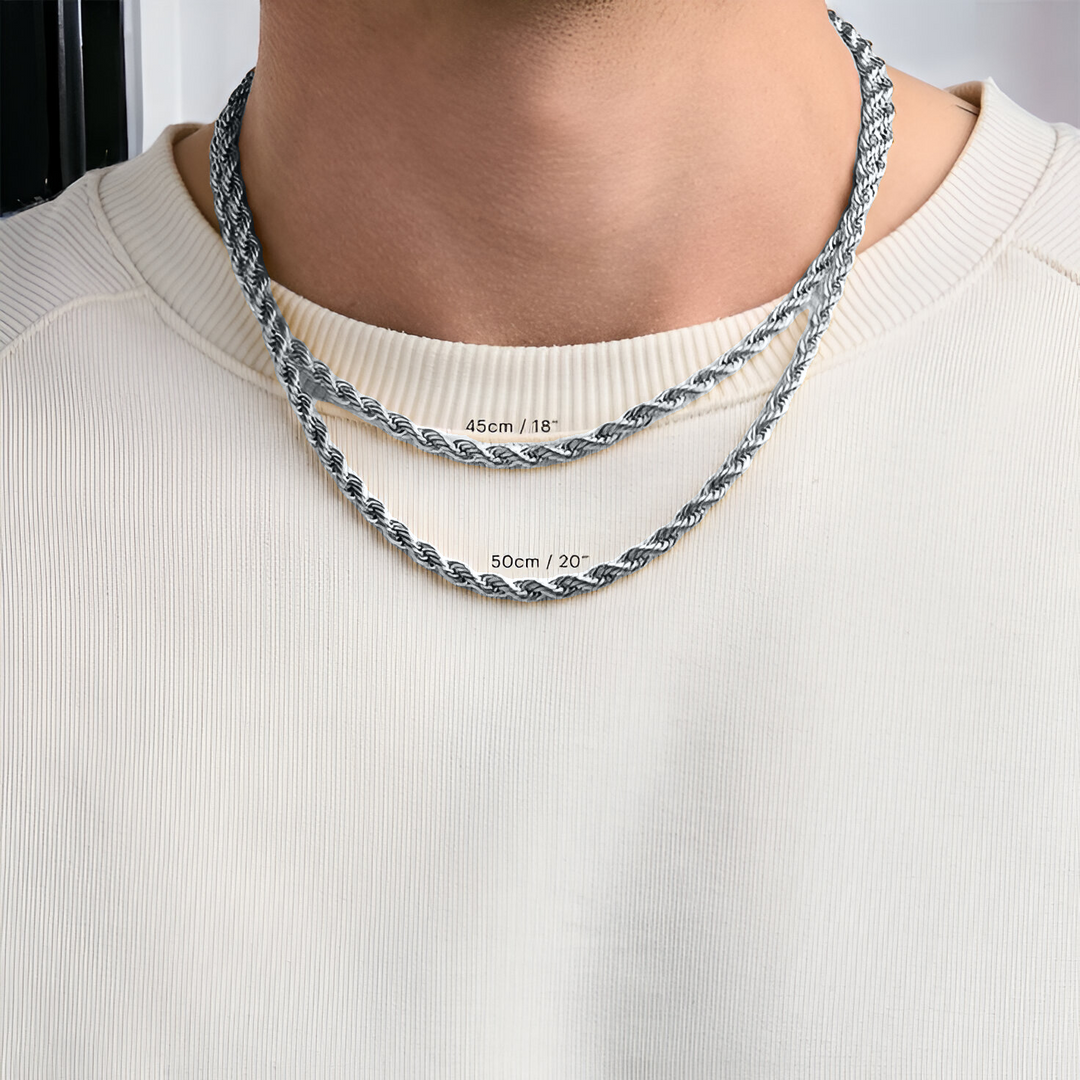 5mm Rope Chain Silver
