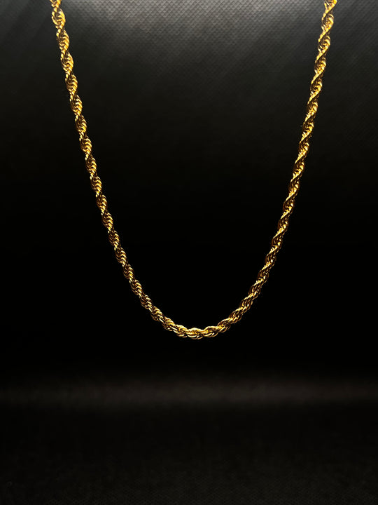 Twist Rope Chain 18K Gold