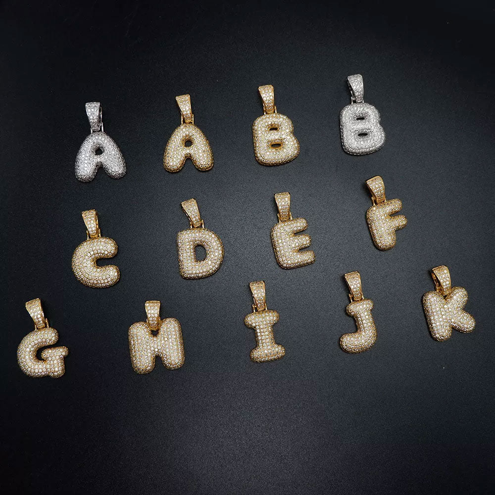 Alphabet Bubble Letter Pendant